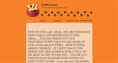 Desktop Screenshot of mypuppypalace.com